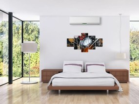 Obraz łyżek z przyprawami (125x70 cm)