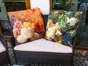 Poduszka ogrodowa z kwiatami ANNAS 60x60 cm, kolorowa