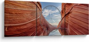 Obraz - Vermilion Cliffs Arizona (z zegarem) (90x30 cm)