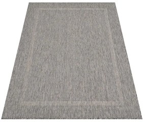 Dywan zewnętrzny Relax ramka szary 240 cm x 340 cm