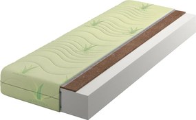 Materac piankowo-kokosowy z pokrowcem aloe vera 120x200 H6-D32