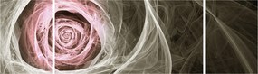 Obraz - Abstrakcyjny róż jasnoróżowy (170x50 cm)