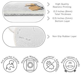 Dywan dziecięcy odpowiedni do prania ø120 cm Snowy Hills – Mila Home