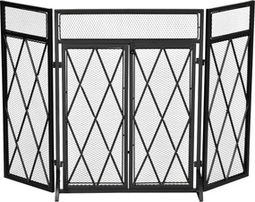 HOMCOM parawan kominkowy 120 cm x 11,5 cm x 79 cm