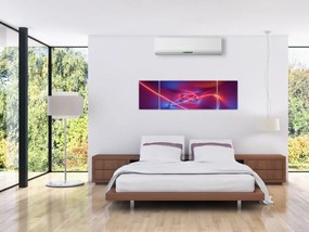 Obraz nowoczesnej abstrakcji (170x50 cm)