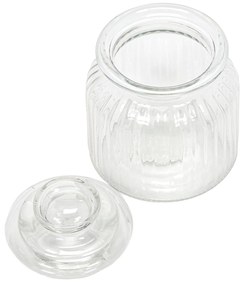 Prążkowany słoik ze szczelną pokrywką, 500 ml