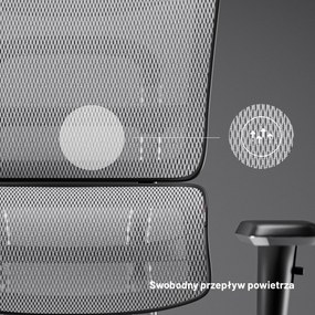 Fotel ergonomiczny Diablo V-Master, czarno-biały