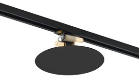 Nowoczesna czarna lampa sufitowa do systemu szynowego 1-fazowego 2-punktowa - Iconic Pulley