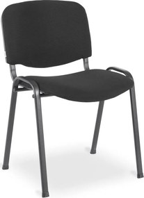 Czarne Konferencyjne Krzesło Sztaplowane Tapicerowane G3-D01