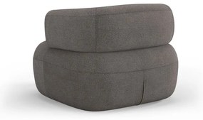 Szary fotel z materiału bouclé Jenny – Micadoni Home