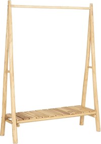 Wieszak na ubrania – Drewno tekowe – D118 cm – Kolor: Jasny naturalny - CALERINO