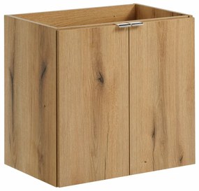 Szafka łazienkowa z otworem na umywalkę w kolorze dębu E3-T37
