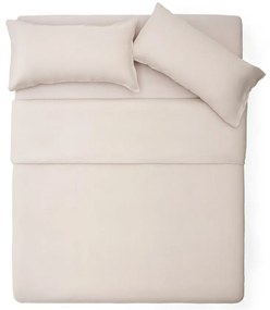 Szarobeżowa pościel jednoosobowa z mieszanki lnu 150x220 cm Simmel – Kave Home