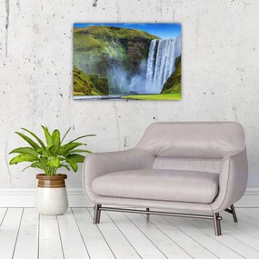Obraz - Wodospad Seljalandsfoss (70x50 cm)