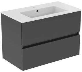Szara wisząca szafka pod umywalkę 80x55 cm Eurovit+ – Ideal Standard