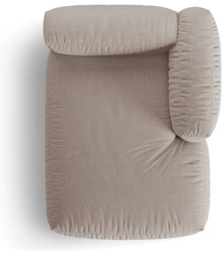 Beżowy moduł sofy (prawostronny) Martina – Micadoni Home