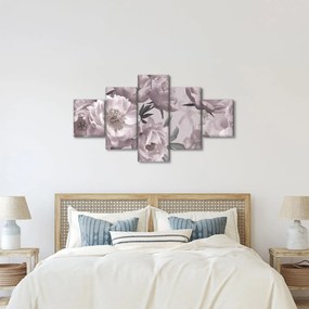 Obraz - Vintage kwiaty piwonii (125x70 cm)