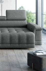 Narożnik CAMPO S z elektryczną regulacją siedziska Lewostronny w tkaninie MEMPHIS 06 WERSAL