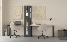 Regał biurowy otwarty 4 półki Sign 80 szary mat/jackson hickory