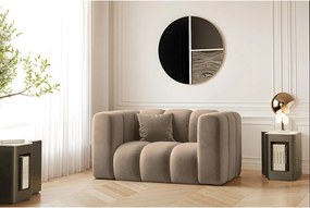 Fotel Grand, tkanina Salvador, Ciemnobeżowy