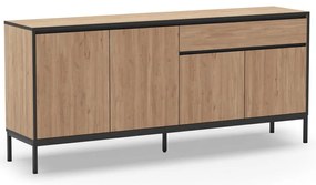 Niska komoda w dekorze dębu 180x80 cm Lorenza – Marckeric