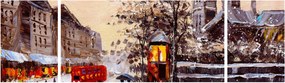 Obraz - Obraz miasta zimą (170x50 cm)