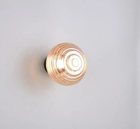 Szklany kinkiet LED na USB w bursztynowym kolorze ø 15,5 cm Earl – Reality