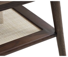 Brązowy stolik z blatem w dekorze dębu 60x120 cm Barrali – Unique Furniture