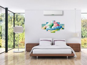 Obraz - Krajobraz z chmurą (125x70 cm)