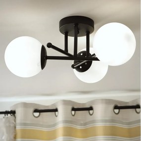 Brilagi - Przysufitowy żyrandol MALIVA 3xE14/15W/230V czarny/biały