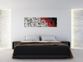 Obraz - sześciokąty 3D (170x50 cm)
