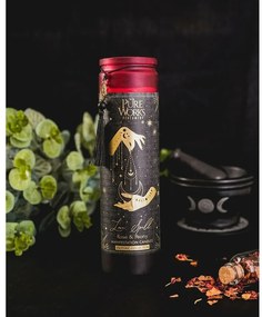 Arome Organiczna świeca Rose&amp;Peony 300 g wkolorowym wysokim szklanym słoiku z frędzelkiem
