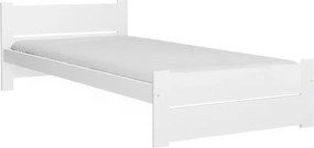 Łóżko IKAROS DOUBLE 80 x 200 cm, białe Stelaż: Bez stelaża, Materac: Bez materaca