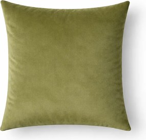 Dekoracyjna poszewka welurowa oliwkowa Werona