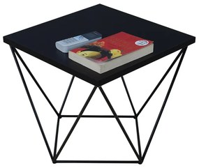 Czarny minimalistyczny stolik kawowy - Mokita 5X