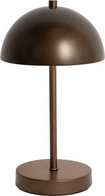 Zestaw 2 lamp stołowych zewnętrznych Grzyb ciemny brąz akumulatorowy - Keira