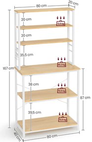 Wysoki regał kuchenny C2-M45