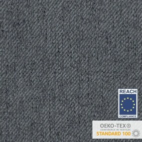 Szaro-naturalne łóżko boxspring ze schowkiem 160x200 cm Faro – Maison de Rêve