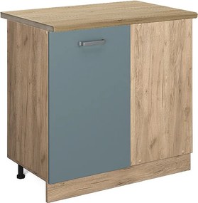 Szafka narożna niebiesko-szary 86x60x81.6 r-line