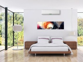 Obraz - W wirze powodzi, akwarela (170x50 cm)