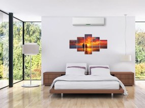 Obraz - Spacer po plaży (125x70 cm)