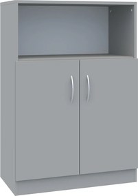 Dwudrzwiowa szafka biurowa na klucz Simple z półką, 80x40x120,5 cm, index 80-3P-2F2