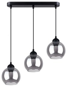 Sollux SL.1142 - Lampa wisząca ALINO 3xE27/60W/230V czarna