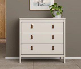 Komoda z szufladami na nóżkach Madrid 3S, kaszmir mat