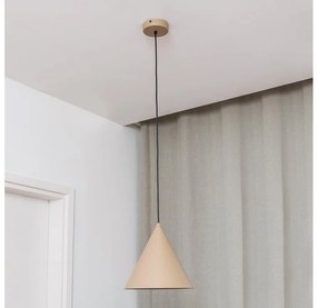Lampa wisząca na lince ETNA II 1xE27/15W/230V, śr. 25 cm, beżowa