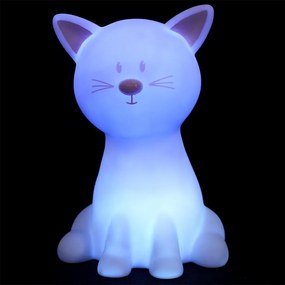 Dziecięca lampka nocna LED CATTY 19cm, biała