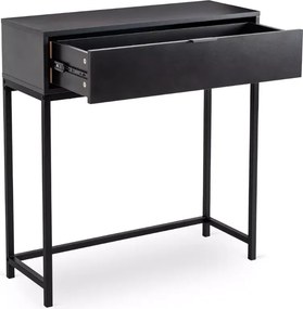 Troy toaletka z szufladami – loftowa, metal i drewno