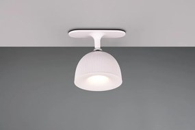 Biała lampa stołowa LED ze ściemniaczem i klipsem (wys. 41 cm) Maxima – Trio