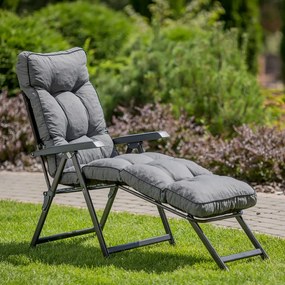 Leżak ogrodowy z podnóżkiem Lena Lounger H024-07PB PATIO