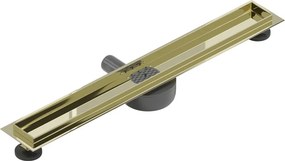 Mexen Flat 360° korpus do odpływu liniowego obrotowy 60 cm, złoty - 1540060
